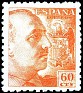 Spain 1940 Franco 60 CTS Naranja Edifil 928